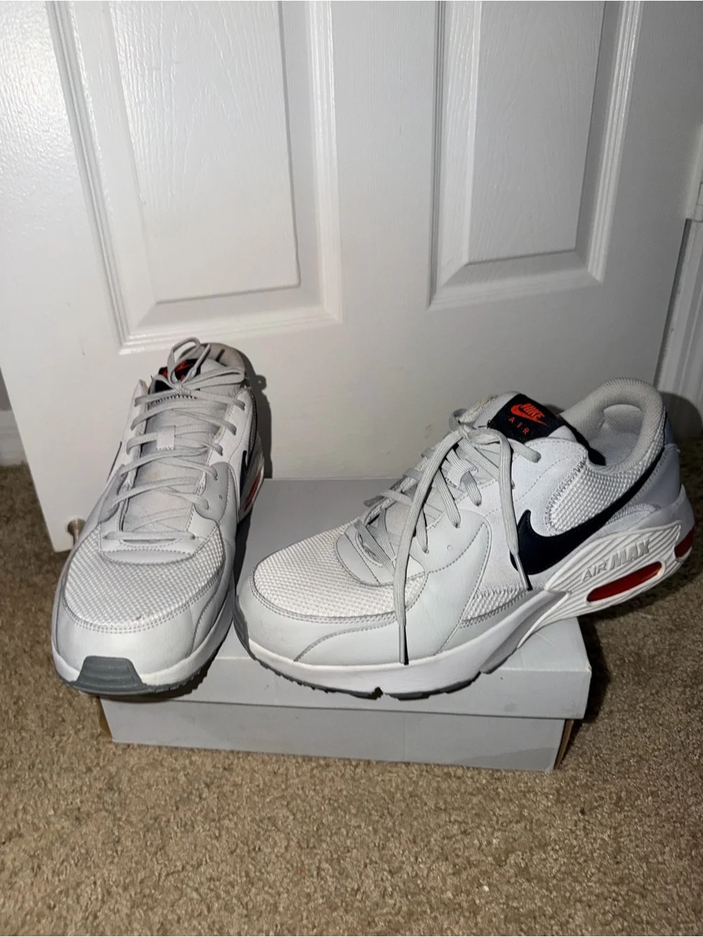 Nike Air Max Excee White Grey Black Red Men’s Size 14